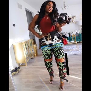 Colorful String joggers